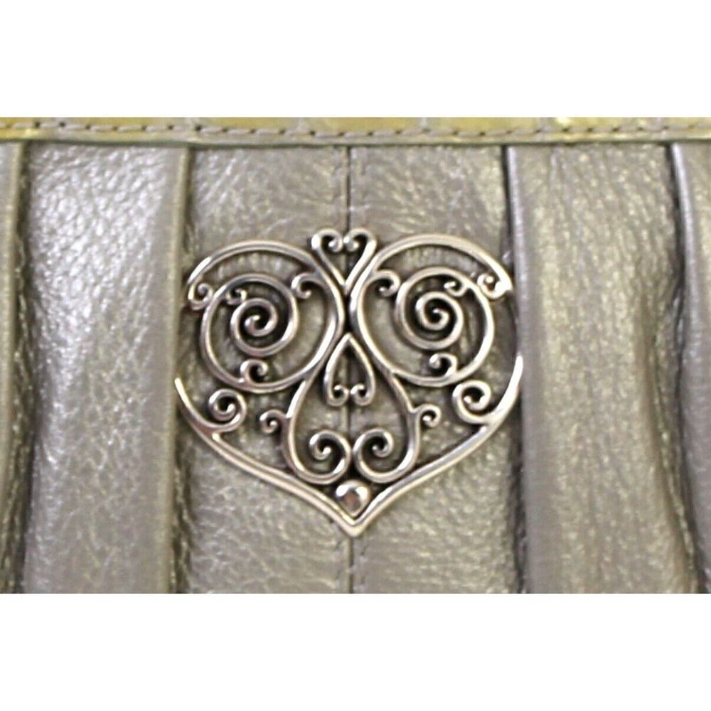 TG BRIGHTON SILVER CROC GENUINE LEATHER ORGANIZER X-BODY BAG SHOULDER BAG - Picture 3 of 7